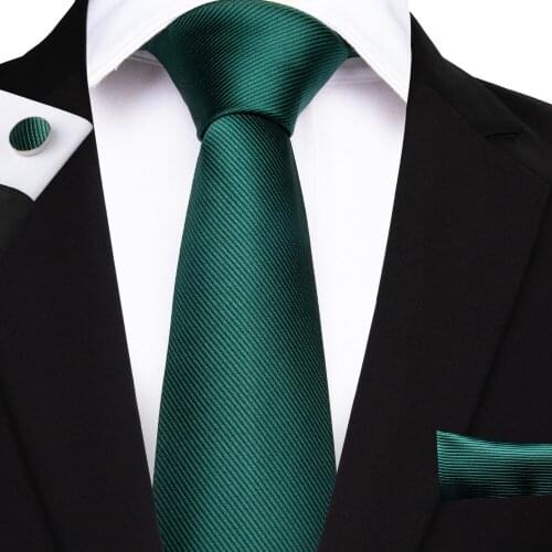 2019 Popular Solid Ties Green Ties For Men Silk Mens Necktie For Male Shirt Tie 8.5cm Formal Business Men Tie Gravatas N-0830