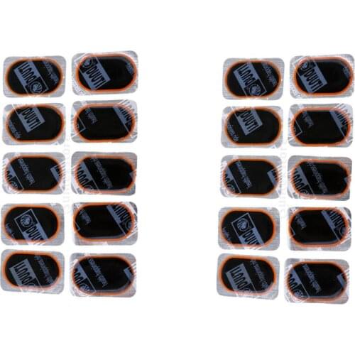 20x Rubber Puncture Patches Tire Tyre Tube Repair Patch Kit Black Yellow 32x50mm