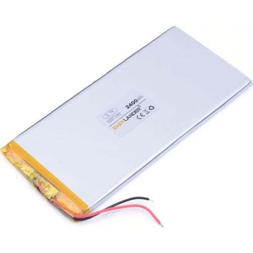3.7 V, 3257130 2400mAh Polymer lithium ion battery can be customized wholesale CE FCC ROHS MSDS quality certification