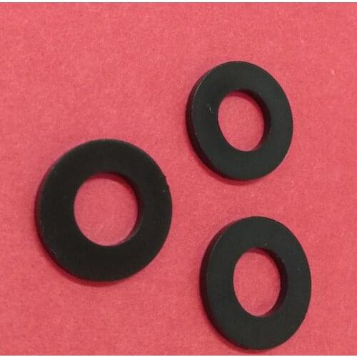 30pcs M2.5-M16 nylon flat washers gaskets PA66 plastic insulated meson washer gasket black color