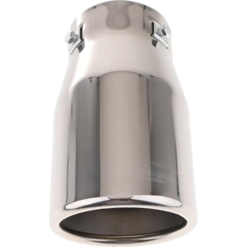 76mm Stainless Steel Car Exhaust Pipe Tail Muffler Silencer