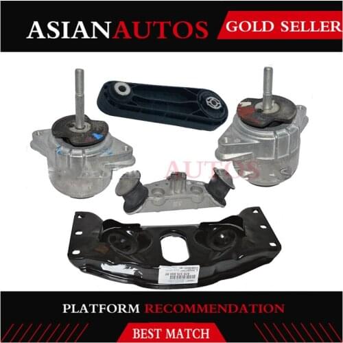 94837505712 94837505812 97037511801 For Porsche Panamera Maca 2010-2016 Engine Motor Mount Foot Mount Carrier Bracket Set of 5