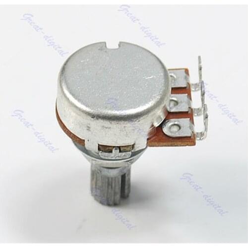 A500K Potentiometer Splined Pot Electric Guitar Bass Effect Amp Tone Volume 15mm Shaft Parts