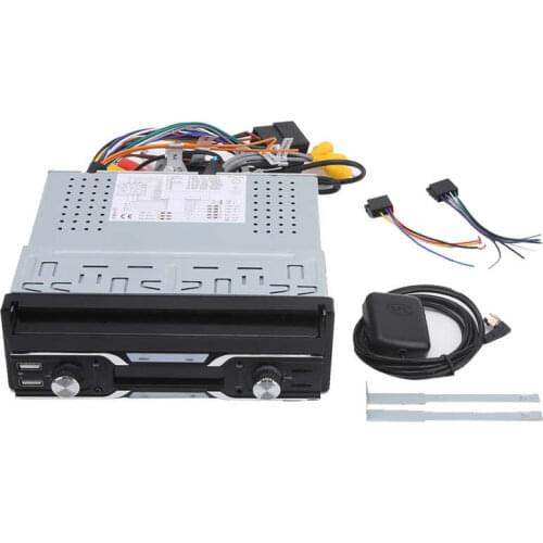 Autoradio multimedia car 7in 1DIN Stereo MP5 Player for Android 9.1 WiFi FM Radio GPS Navigation Retractable Screen 1+16G