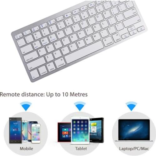 Wireless Keyboard Bluetooth-compatible For Apple For iPad iPhone For Android For Mac Windows Ultra Slim