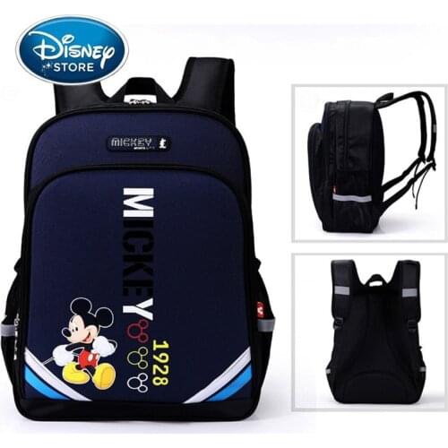 Disney Mickey Minnie Mouse Children Schoolbag New Large Capacity Student School Backpack Waterproof Bagpack Book Bag For Girl