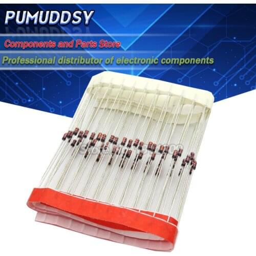 100PCS 1W Zener diode DO-35 1N4749A 24V 1N4748A 22V 1N4747A 20V 1N4746A 18V 1N4745A 16V 1N4744A hjxrhgal 15V 1N4743A 13V