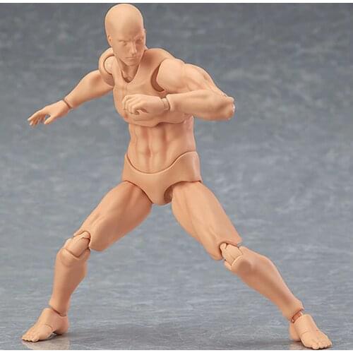 14 cm Youth Edition He PVC Action Figure Skin Color Nude Male Joint Doll Articulated Collections Gift