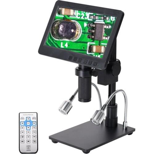 26MP 1080P Soldering Microscopes Camera Industrial Maintenance Digital Display Electronic Microscope Magnifier 150X C-mount Lens