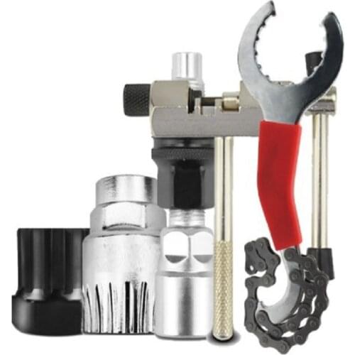 Bicycle Repair Tool Multifunction Bike Maintenance Kit Center Axle Flywheel Fixed Tail Hook Wrench Remover/Freewheel Repair Tool