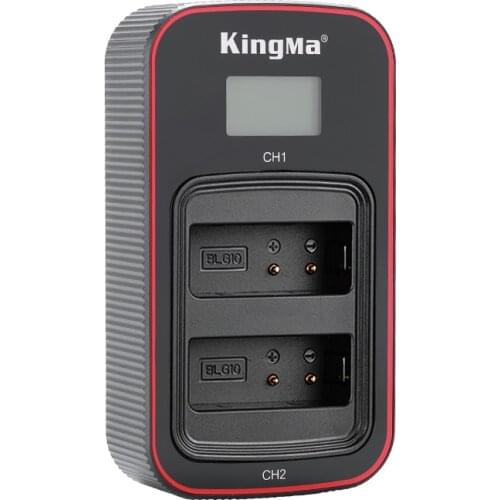 KingMa DMW-BLE9/BLG10 Battery LCD Type-C USB Dual Charger For Panasonic DMC-GF6 GF5 GF3 ZS110 TZ100 LX100 GX85 GX7 DC-GX9GK