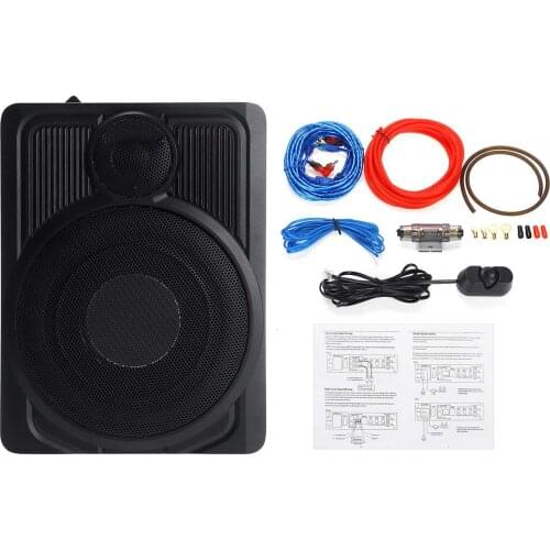 KUANI 10inch Car Subwoofer Speaker Audio Super Bass DJ HIFI 600W 12V Powered Under Seat Power Amplifier Surround Ultra-thin Body