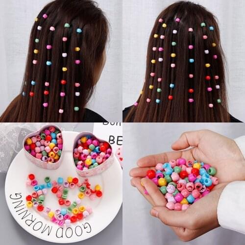 40pcs Mini Hair Claw Clips For Women Girls Cute Candy Colors Plastic Hairpins Hair Braids Maker Beads Headwear Hair Accessories