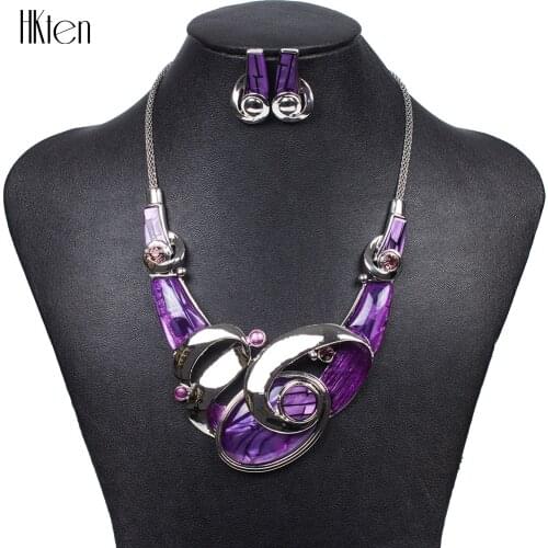 MS1504111 Fashion Brand 4 Colors Jewelry Sets Silver Plated Unique Design Bright Colors High Quality Wedding Jewelry Party Gifts