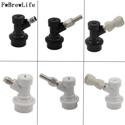 Ball Lock Disconnect Set,Home brew Beer Dispenser Corny Cornelius Keg Connector with FFL 3/8" 5/16" push-fit and Swivel Nuts