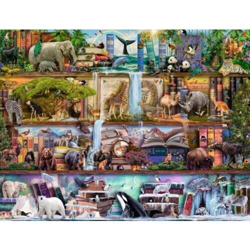 Large Format The Amazing Animal Cross Stitch Kit Art Crafts Top Quality Embroidery Needlework DIY 14CT Unprinted Decor Handmade