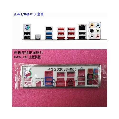New I/O shield back plate of motherboard for ASUS M5A97 EVO just shield backplate
