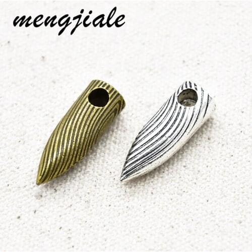 3pcs Wholesale Vintage Metal Alloy Bullet Charms For Jewelry Making Necklace DIY Supplies