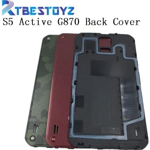 RTBESTOYZ Original Battery Back Door Rear Cover For Samsung Galaxy S5 Active G870 Housing Door Battery Back Cover