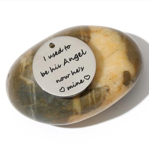 Hot selling necklace jewelry accessories mirror fine polishing 3D lettering titanium steel tag pattern font customization