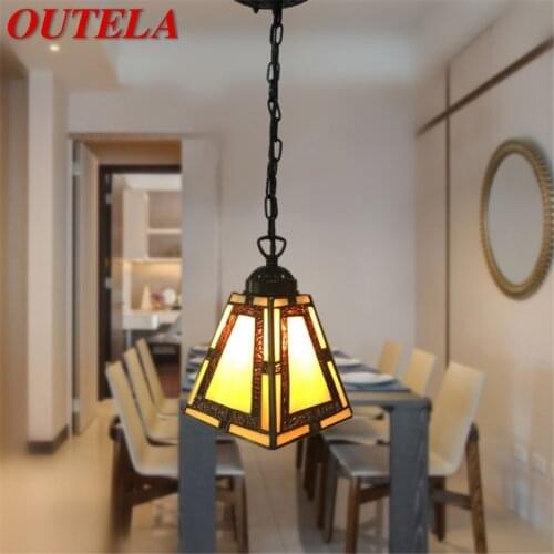 OUTELA Retro Pendant Light Modern LED Creative Lamp Fixtures Decorative For Home Living Dining Room