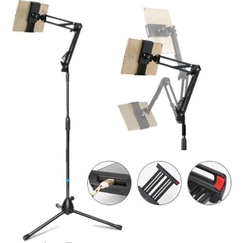 Selfie Stick Portable Tripod for Phone Camera Tablet ，holder for mobile phone to shoot video，Tabletop Pad Adapter Clamp Holder