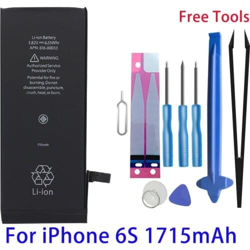 Runtianjin Replacement mobile phone battery for iPhone 6s 6S 1715mAh High Capacity Bateries Free Tools