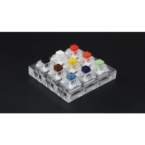 Box switch tester 9 switches test tool navy jade switches yellow brown for mechanical keyboard