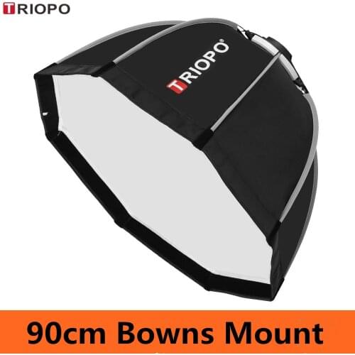 TRIOPO 90cm Octagon Bowens Mount Softbox Diffuser Reflector Light Box for photography Studio Strobe Flash Light accessories