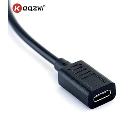 27cm Type-c USB 90 Degree Male To Type-C Female Extension OTG Cable Extender Cord Cable