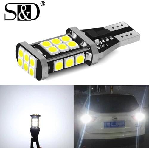 W16W T15 LED Bulbs 921 912 W16W LED Lamp 3030 SMD Canbus OBC Error Free LED Backup Light Car Reverse Lamp Xenon White DC12V