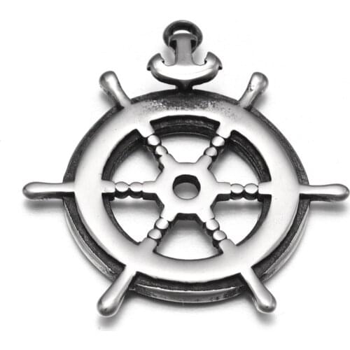 316L Stainless Steel Anchor Pendant Polished 1.5mm Hole Bracelet Charms Necklace Pendants for DIY Jewelry Making Accessories