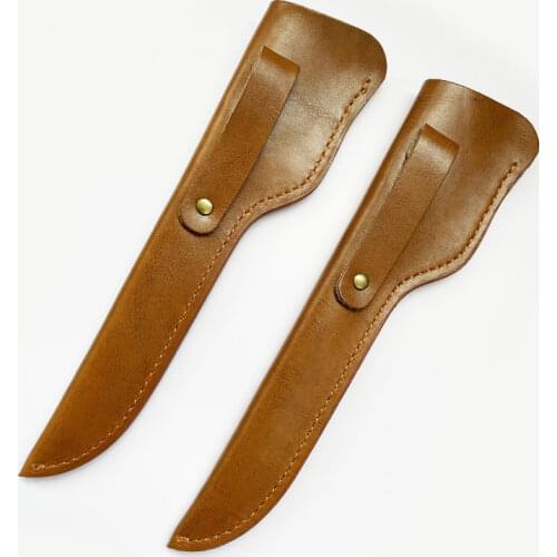 1piece Crazy Horse Leather Knife Scabbard Shell Deboning Knife Set Universal Long Knife Sheath First Layer Cowhide Knife Pants