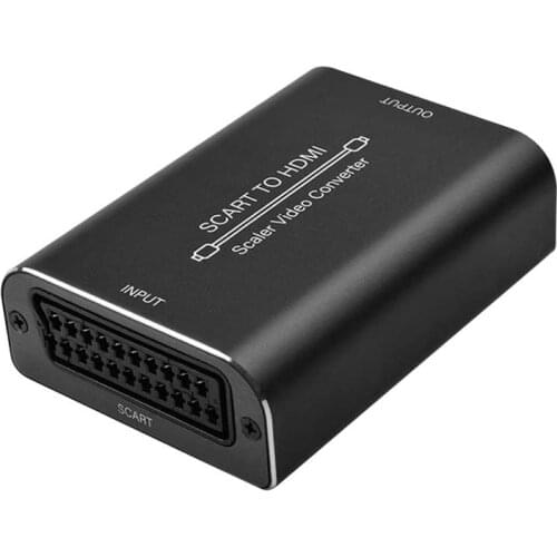 1080P Scart To HDMI Converter Audio Video Adapter Extractor For HDTV Sky Box STB For Smartphone HD TV DVD EU Power Plug