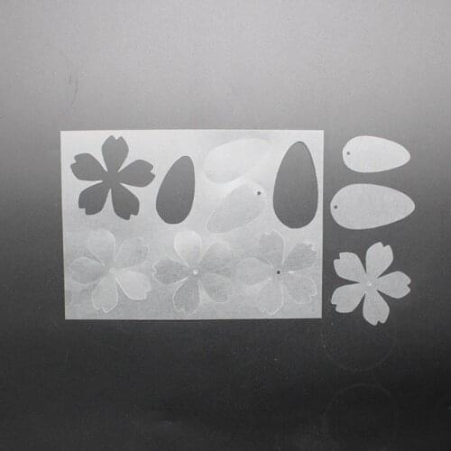 2Pc Flower Hairpin Heat Shrink Film DIY Magic Plastic Paper Sheet Jewelry Making