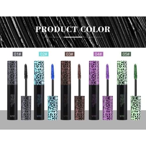 5 Colors Fashion Colorful Mascara Natural Slim Curling Waterproof And Sweat-proof Eyelashes Stage Creative Eye Makeup TSLM1