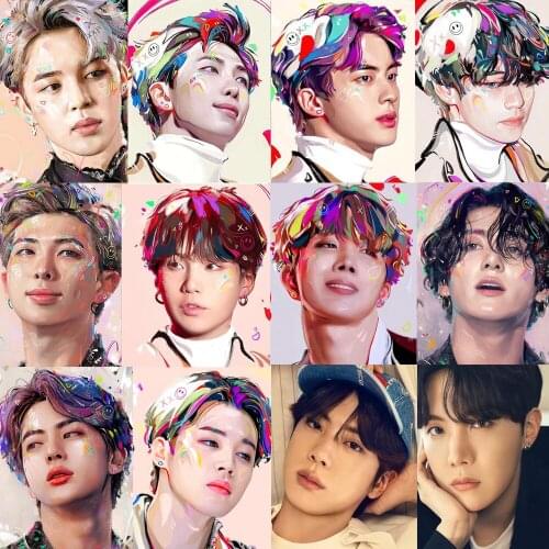 5D Diamond Painting Embroidery Kpop Stray Kids Idol Fans Diamond Mosaic Wall Sticker Animal Cross Stitch Home Decoration