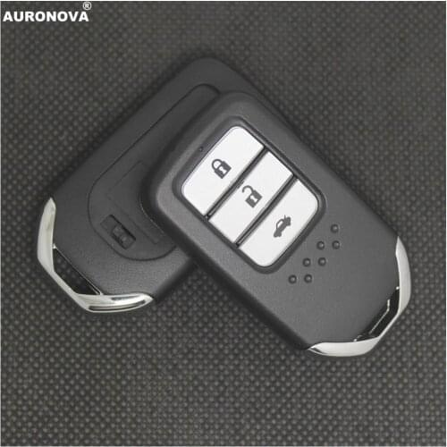 AURONOVA New Keyless Smart Key Shell for HONDA XRV FIT JADE VEZEL CRIDER ACCORD CRV CIVIC 3 Buttons Replace Remote Car Key Case