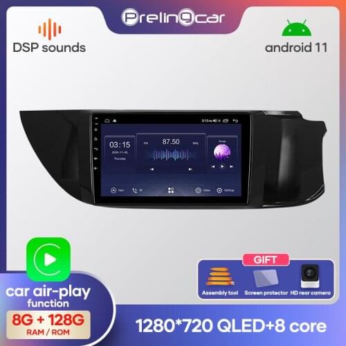Prelingcar Android 10.0 NO DVD 2 Din Car Radio Multimedia Video Player Navigation GPS For SUZUKI ALTO K10 2015 Octa-Core 4g 64g