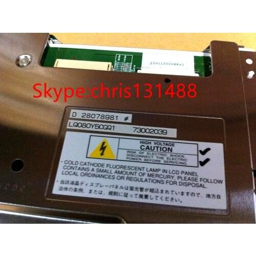 Free shipping LQ080Y5CGQ1 Original 8 inch Car LCD Display Screen Without Touch