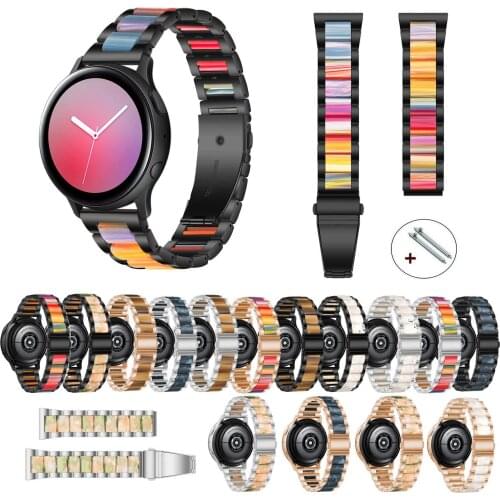 20/22mm Quick Release Resin Watchband For Samsung Galaxy Watch3 Active 2 Gear S3 Strap Bracelet Huami Amazfit Huawei Watch Band