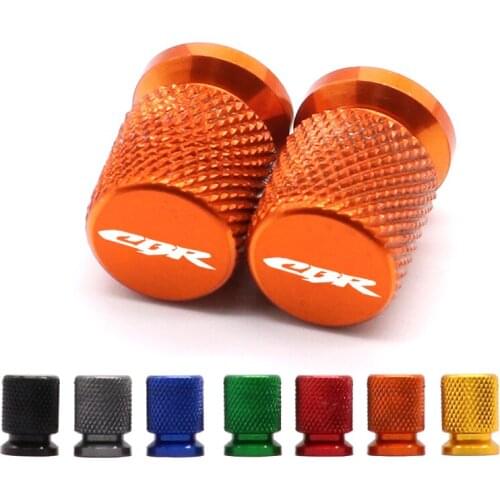 CBR Motorcycle Tire Valve Air Port Stem Cover Cap Plug CNC Aluminum Accessories For Honda CBR125 250 250R CBR600 F2 F3 F4 F4i