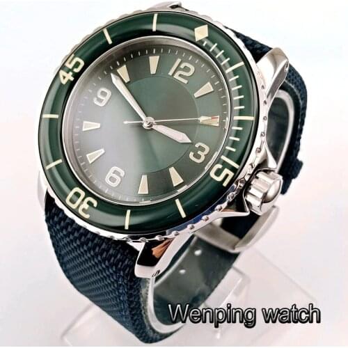 Corgeut 45mm sport design clock luxury top brand mechanical Luminous hands Automatic Self-Wind Vintage mens watch
