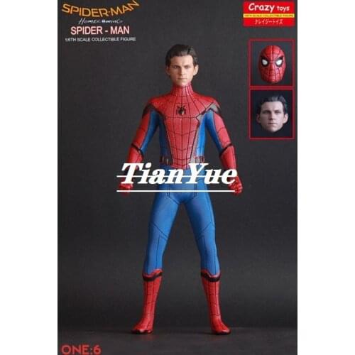 New Crazy Spiderman Far from home Articulated Boxed 1/6 Action Figure Decoration Children Birthday Gift