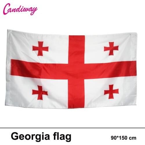 Georgia Republic Flag 3*5 feet Indoor Outdoor International Banner Georgians flag National flag Garden Flag