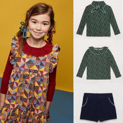Toddler Girl Clothes Misha Puff New Summer Kids Short Sleeve T Shirts Princess Floral Pants Children Fashion Baby Girl Clothing