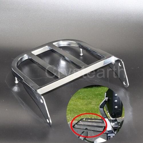 Chrome Motorcycle Rear Sissy Bar Luggage Rack Cargo Support Holder For Suzuki Intruder/Volusia VL800 01-11, Boulevard M50 05-09