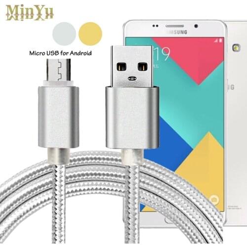 1M Nylon 5Pin Micro USB Data Sync & Charge Cable for Samsung Galaxy Tab S2 8.0 SM-T719 / S4 S3 S2 E7 E5 A7 A5 2016 Note 5 4 2
