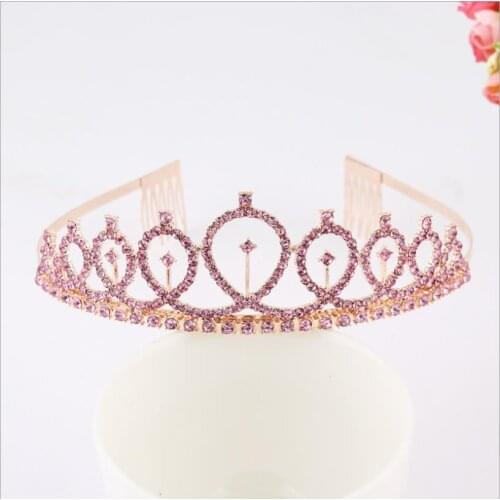 Birthday Crown Exquisite Rhinestone Tiara Crown Birthday Wedding Party Supplies Gift for Women Girls