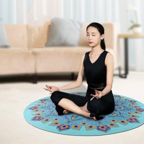 Natural Rubber Yoga Mat Meditation Mat 3.5mm Deep Thought Mats Fitness Mat For Fitness With Bag Balance Pad 140cm